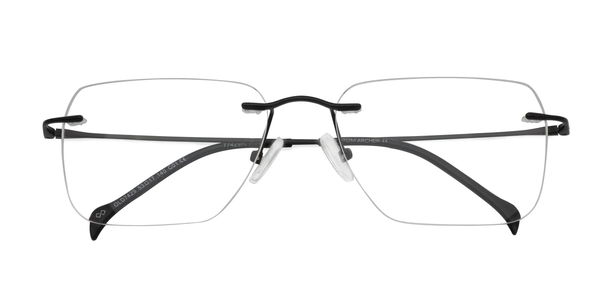 Black Rimless Glasses-2