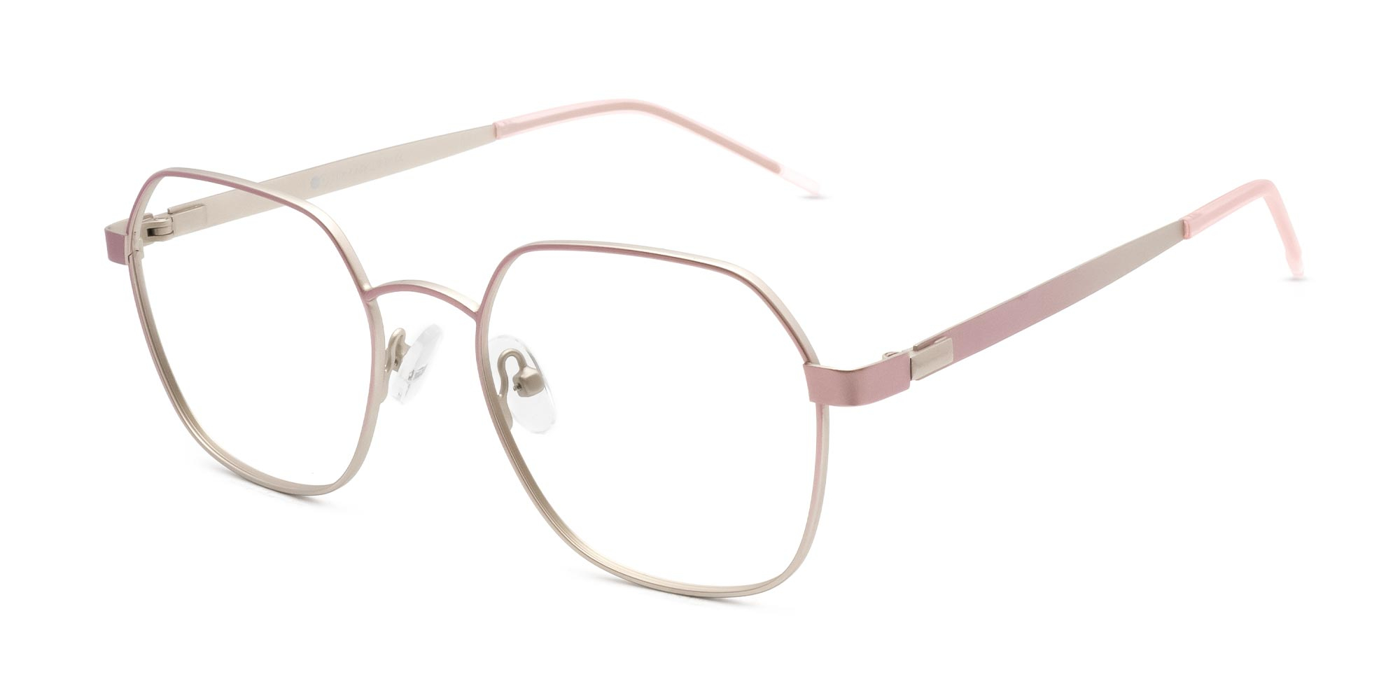 Pink Hexagon Glasses-1