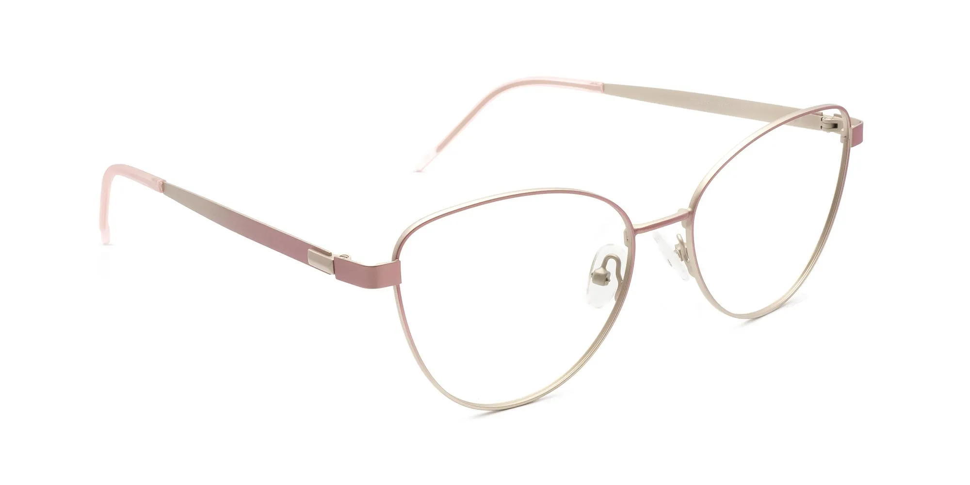 Wire Rim Cat Eye Glasses-2