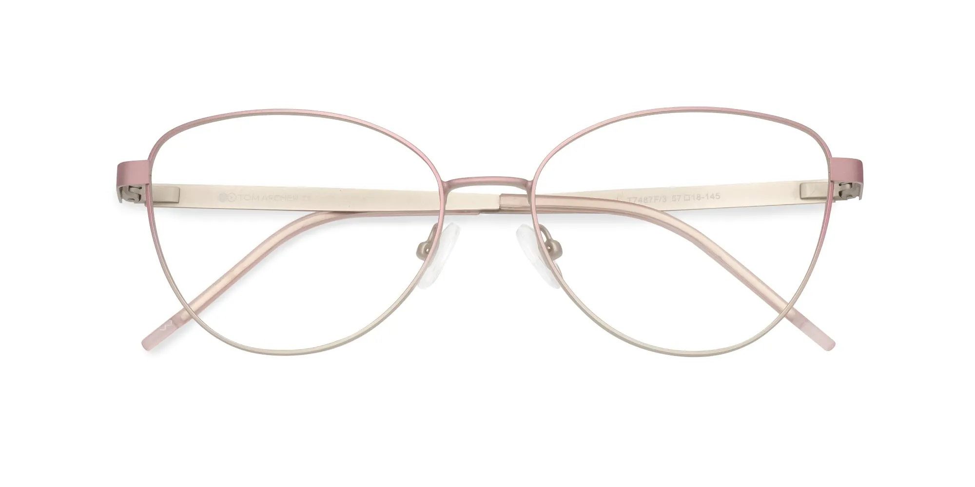 Wire Rim Cat Eye Glasses-2