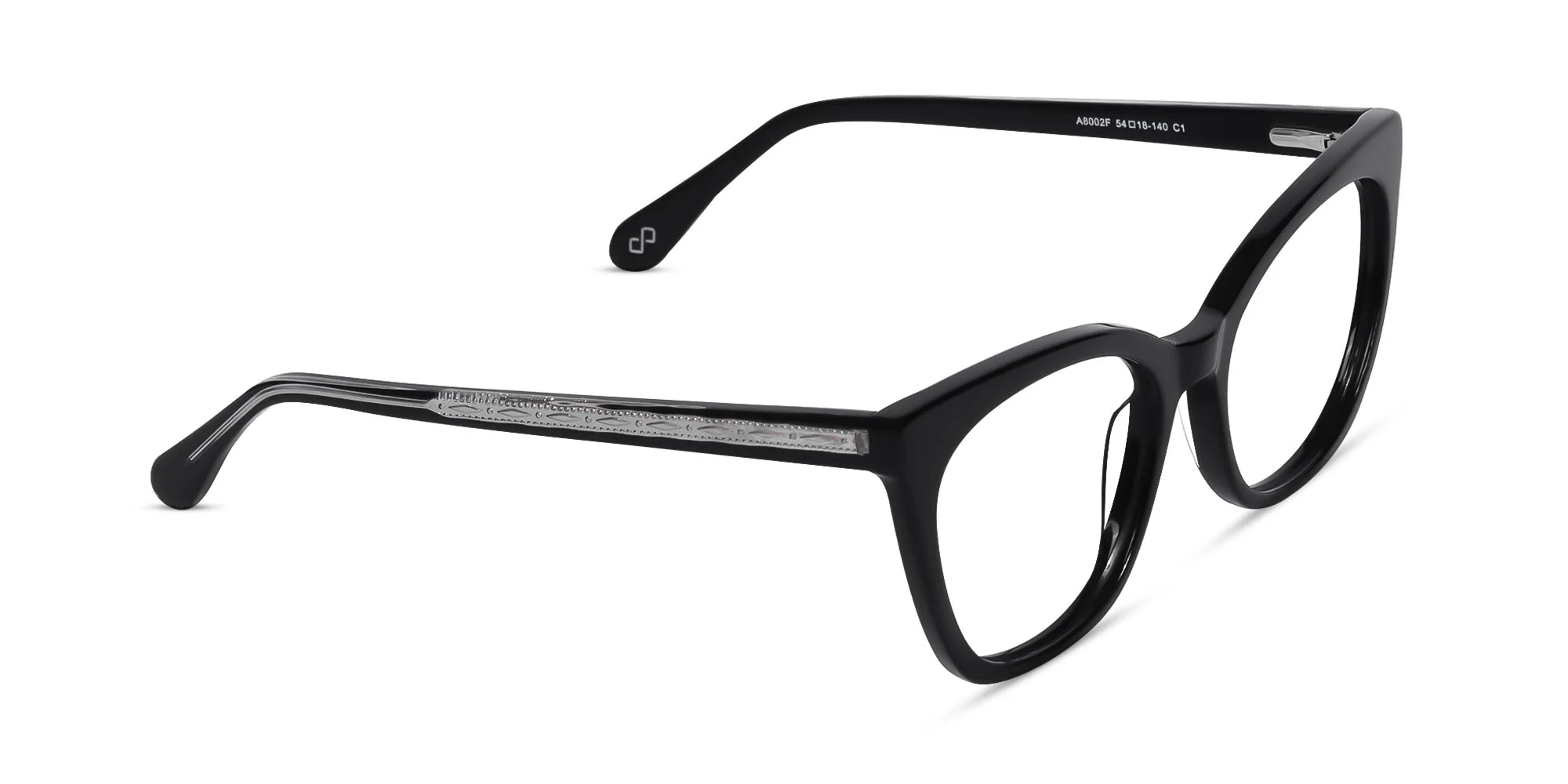 Black Cateye Full Rim Eyeglasses-1
