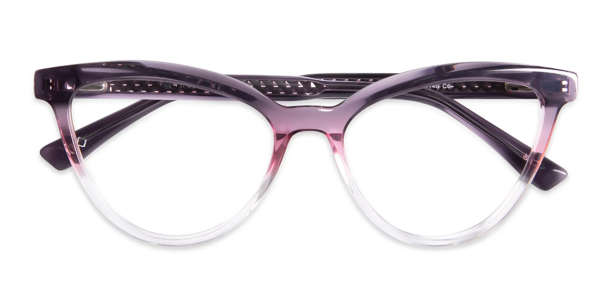 Purple Cat Eye Glasses-1