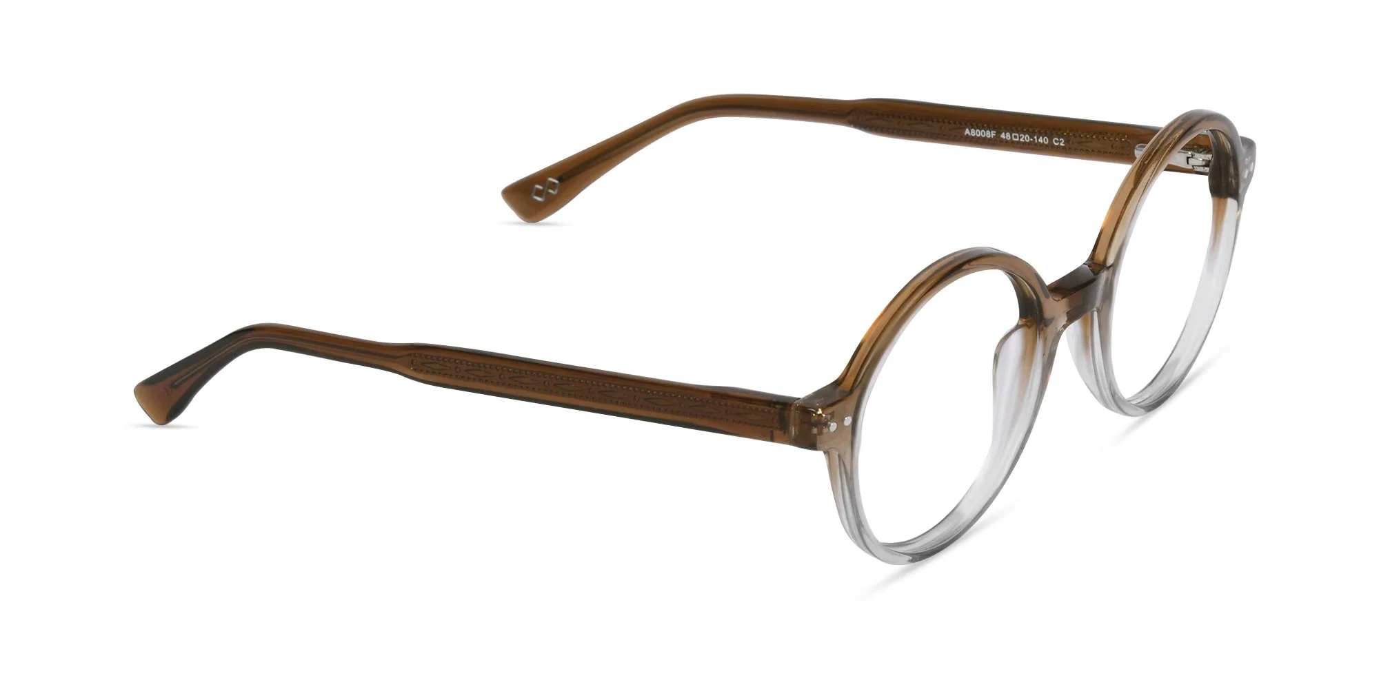 Brown Round Eyeglasses-1