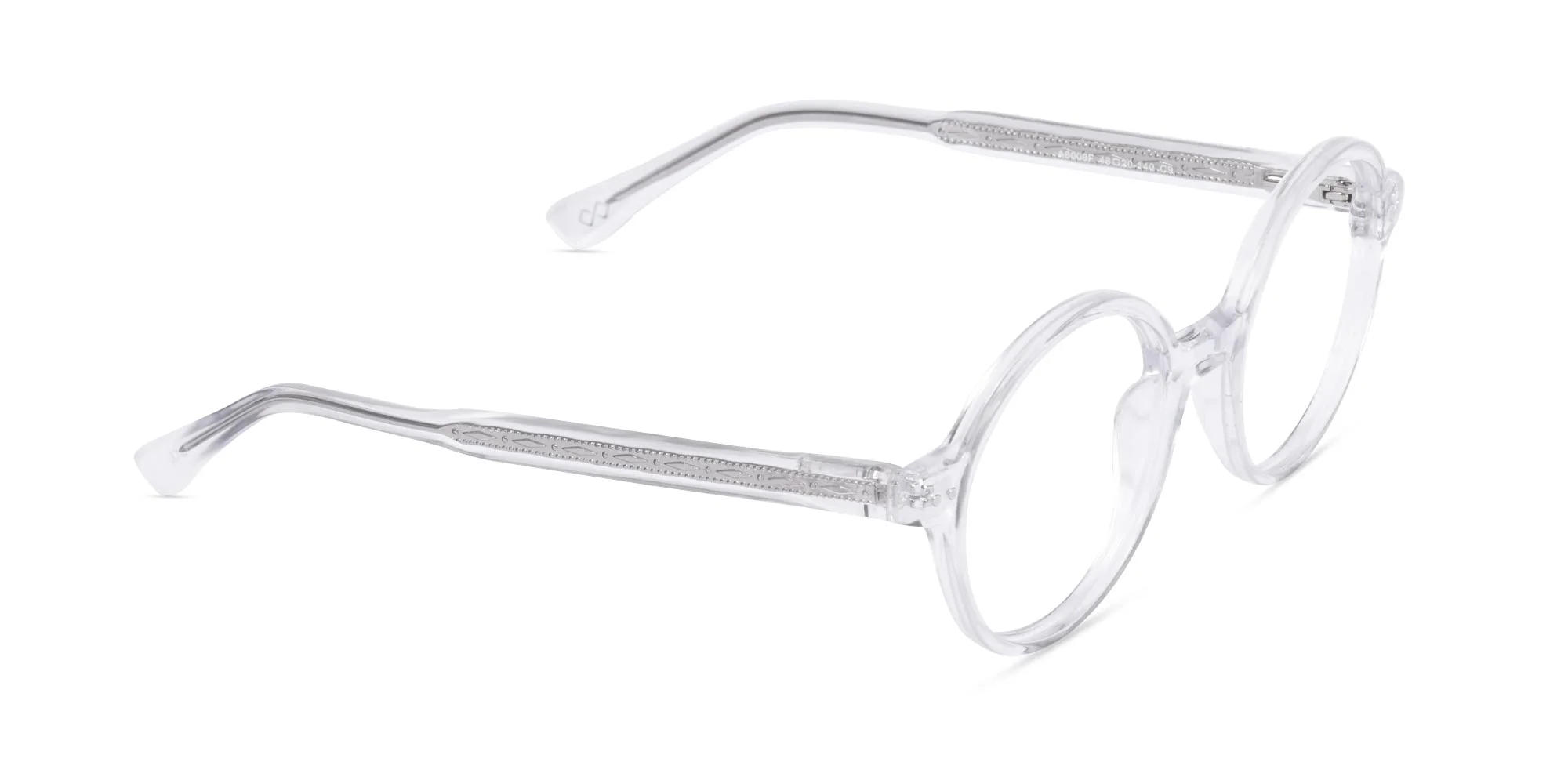 Transparent Round Eyeglasses- 1