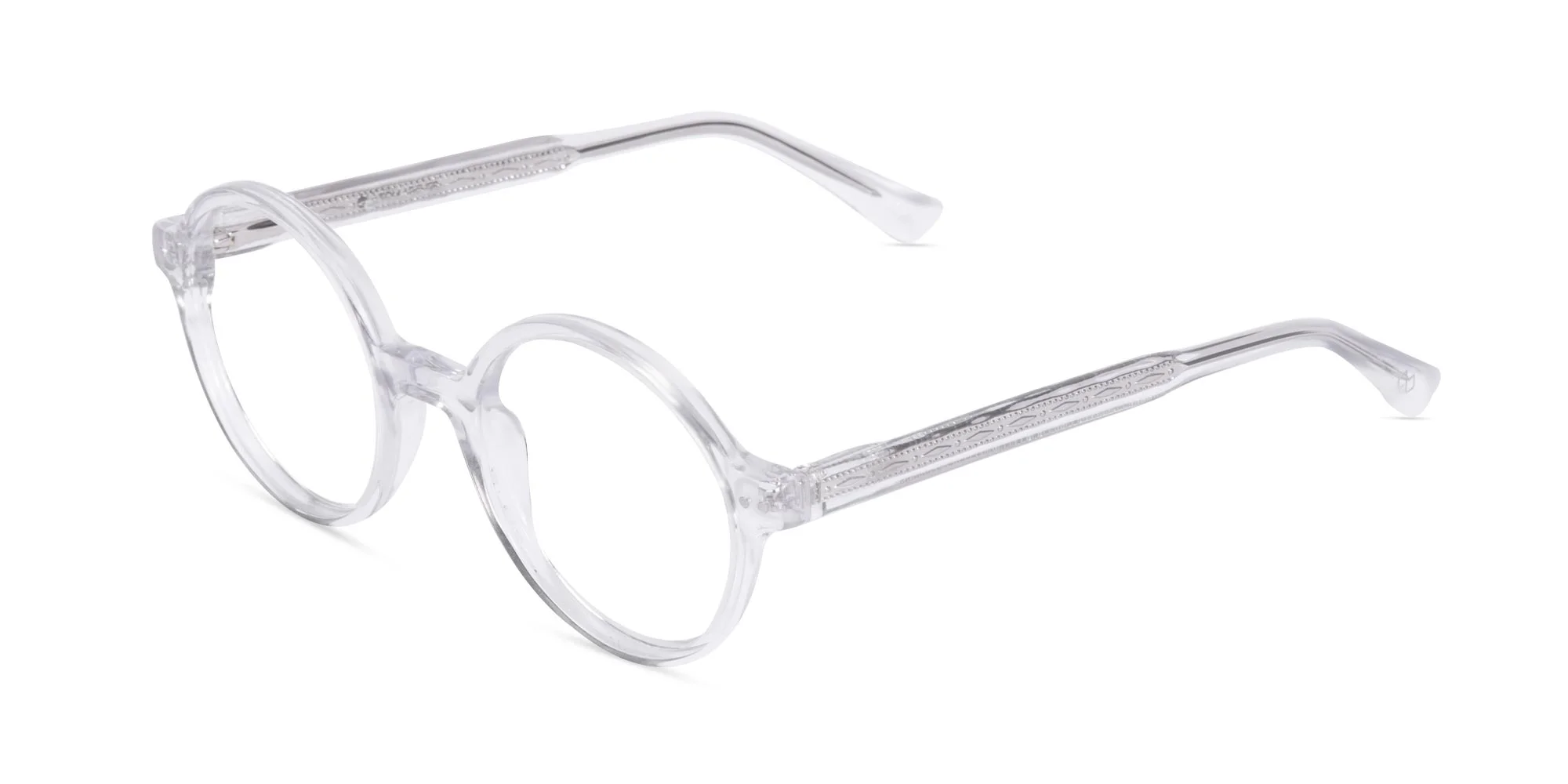Transparent Round Eyeglasses 