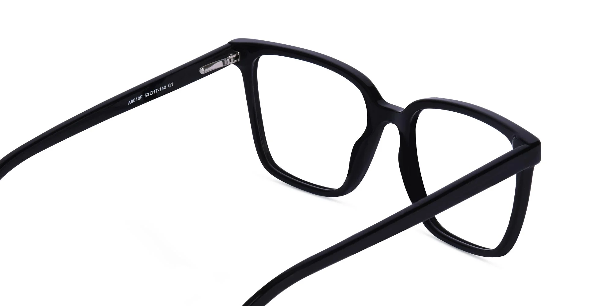 Black Acetate Square Eyeglasses