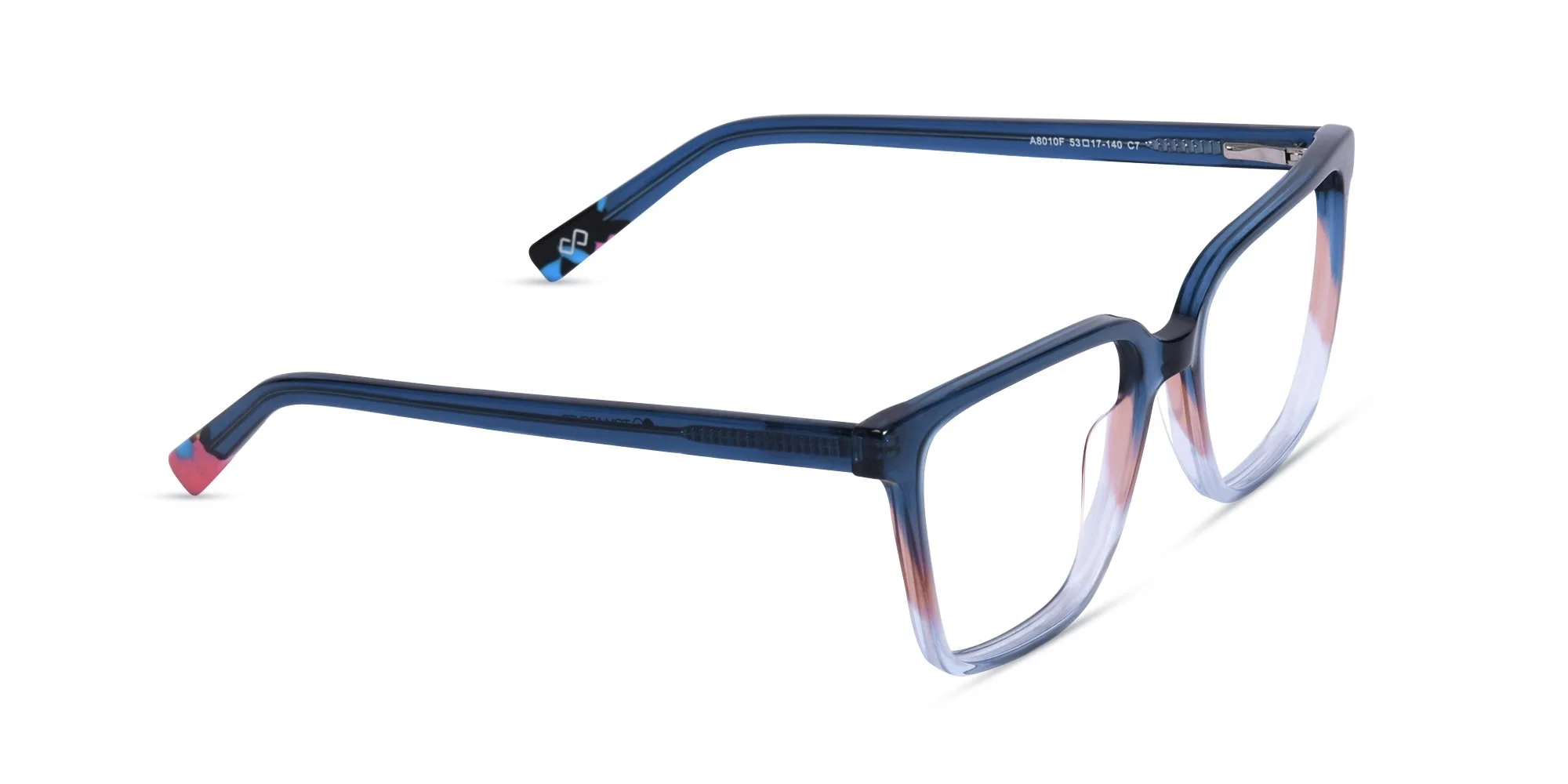 Square Glasses Blue-1