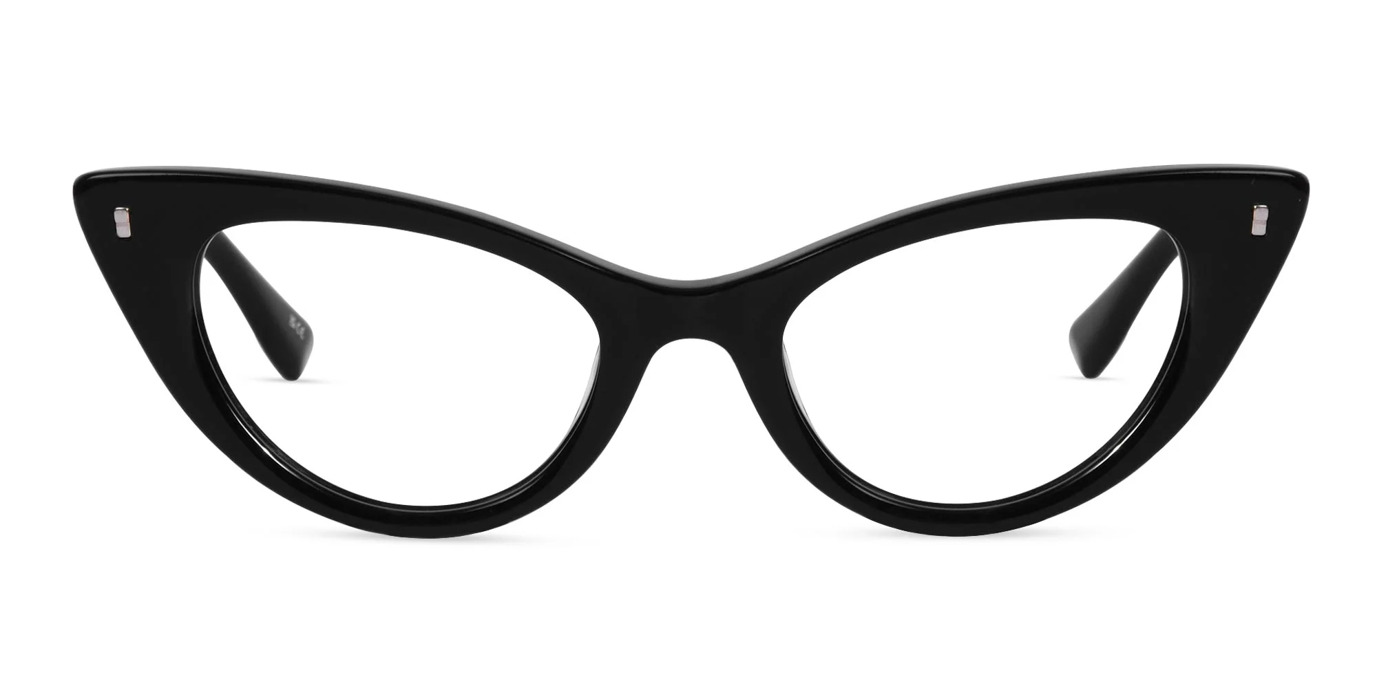 Black Cat Eye Prescription Glasses-1