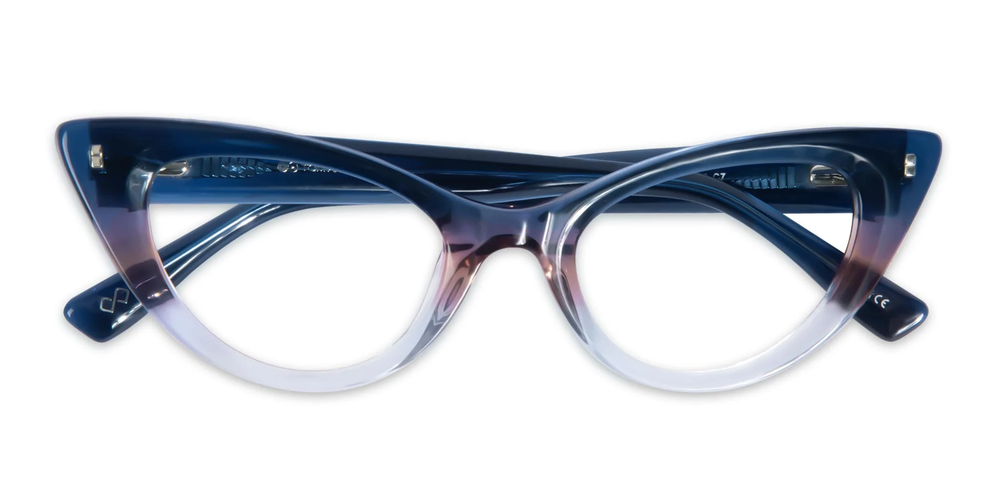 Crystal Blue Acetate Glasses-1