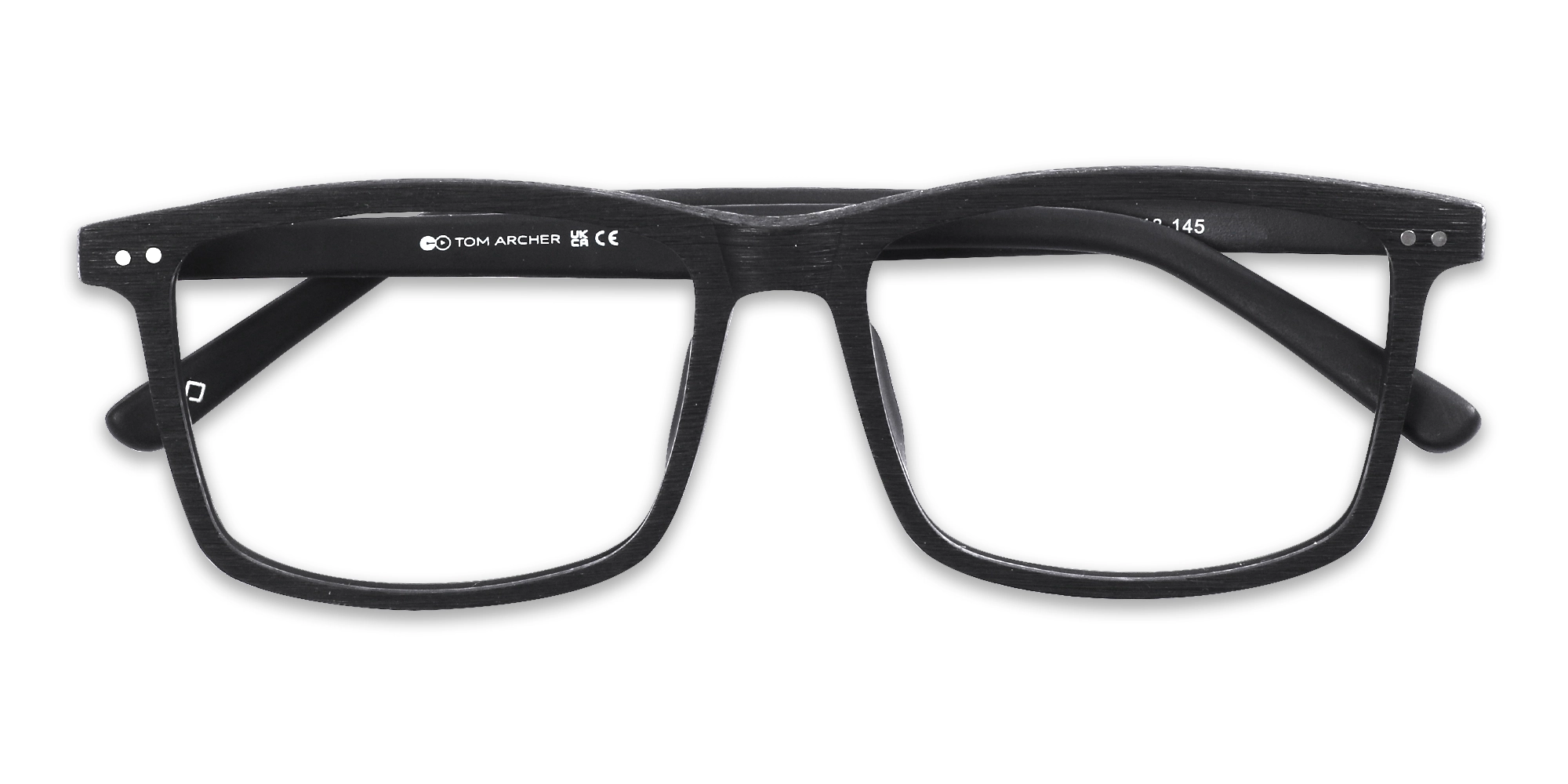 Rectangle Black Full Rim Eyeglasses 1