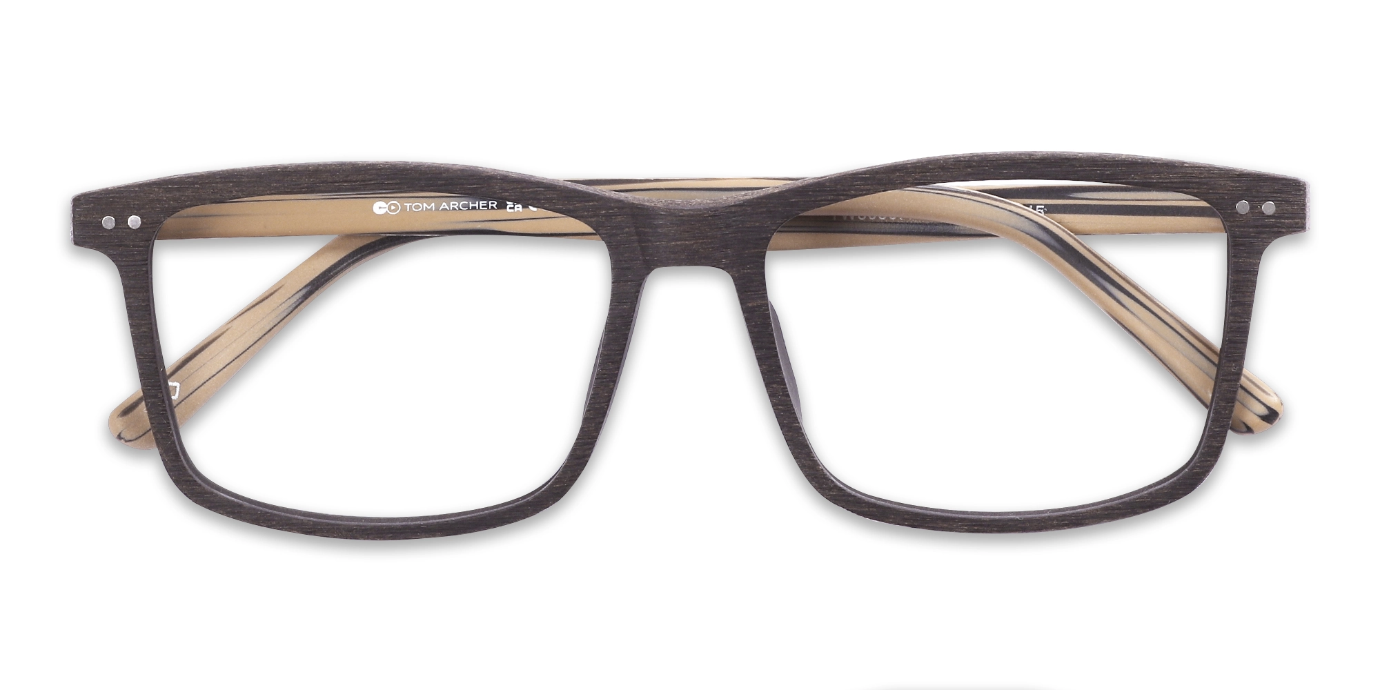 Wooden Rectangle Glasses 1