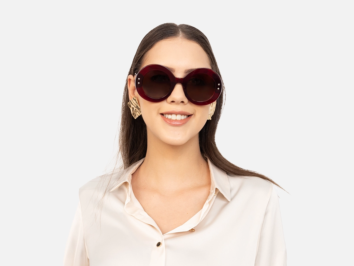 Oversized Red Sunglasses-1