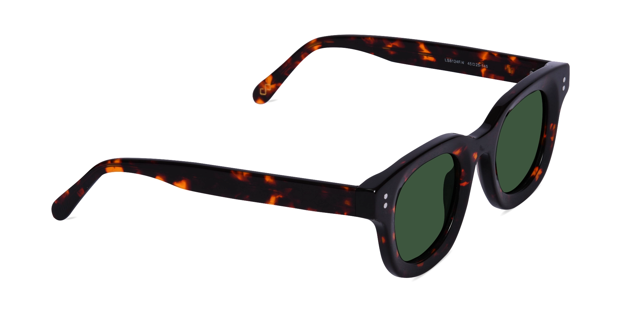 Full Rim Round Tortoise Sunglasses-1
