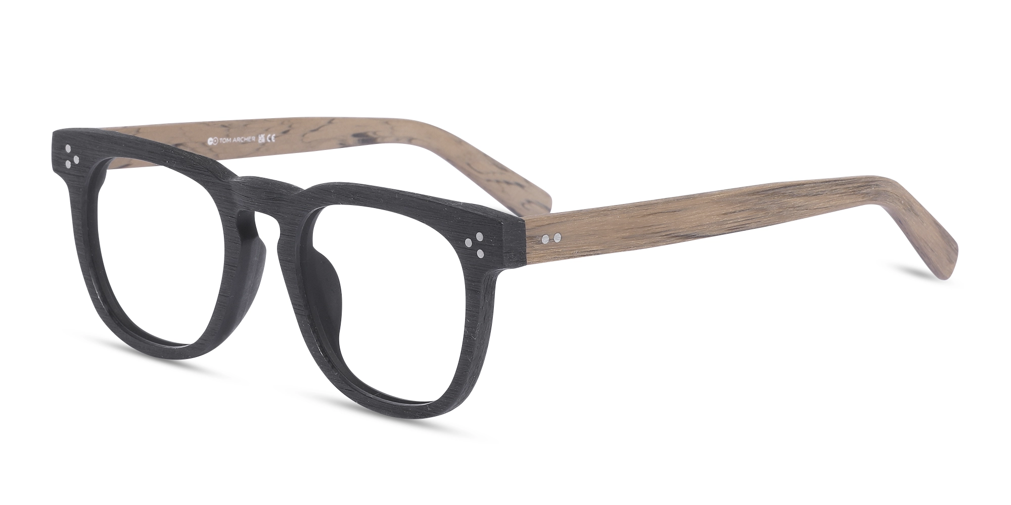 Black Keyhole Wooden Glasses 1