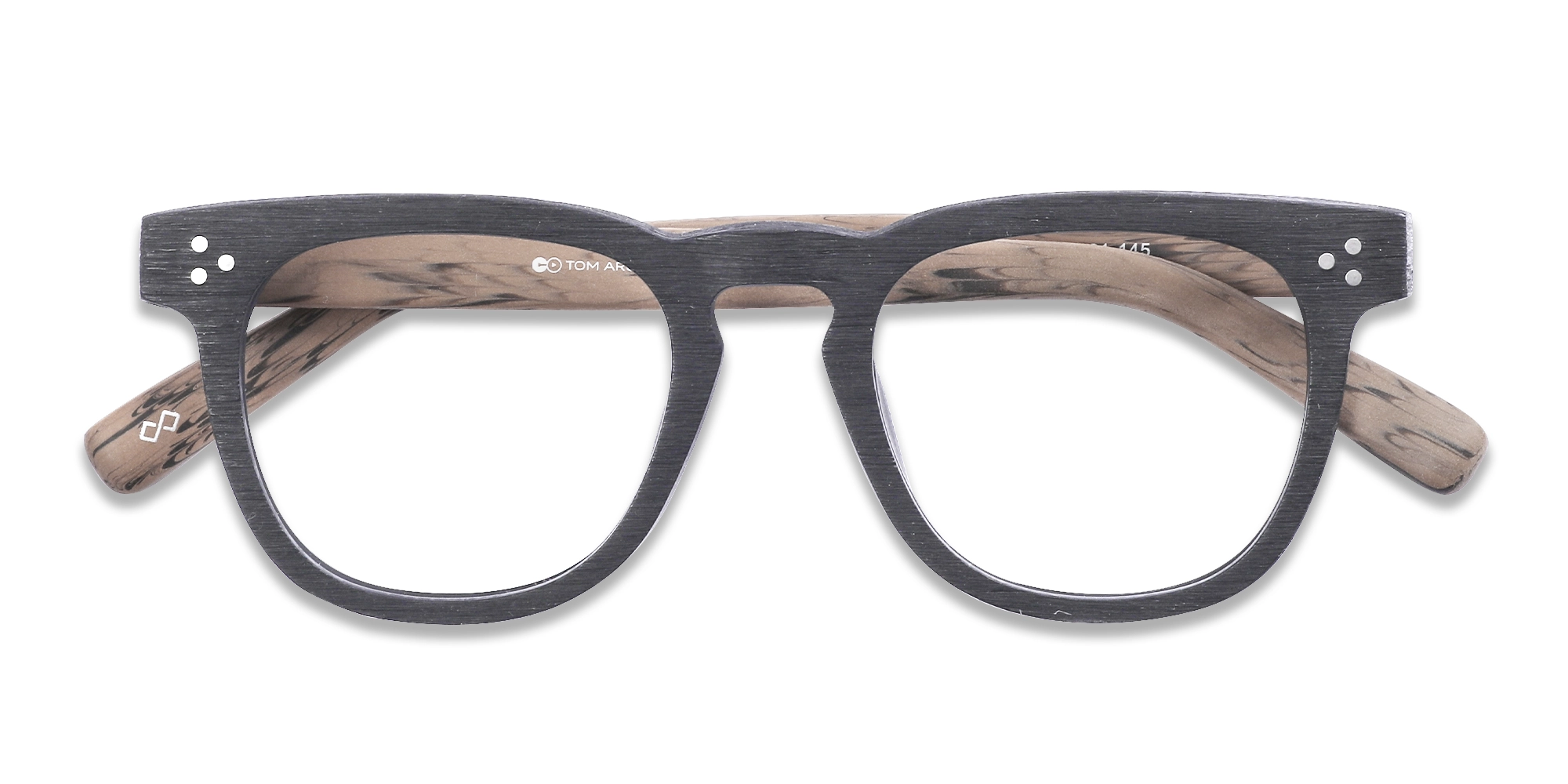 Black Keyhole Wooden Glasses 1