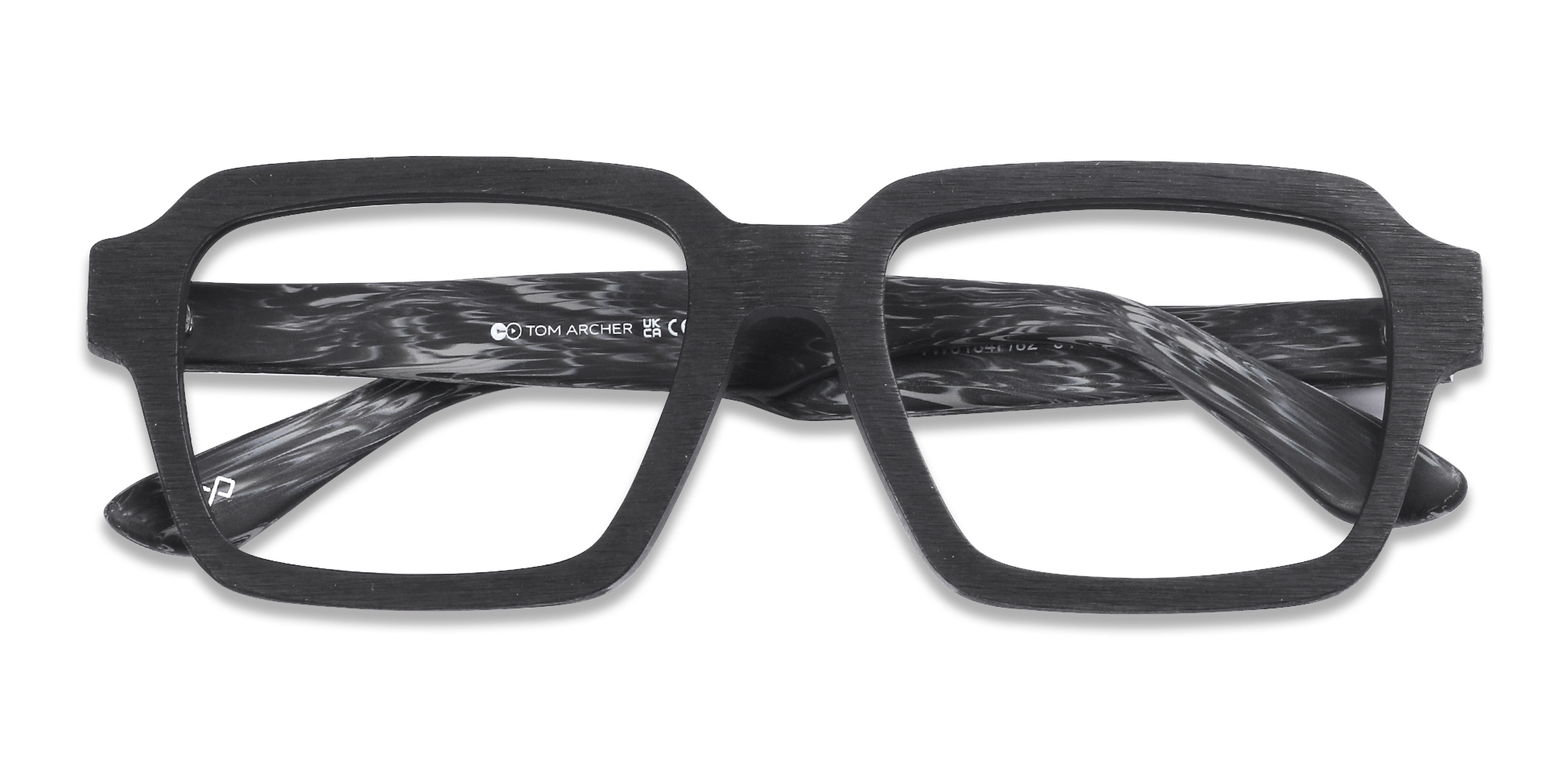 Wooden Black Square Glasses Men 1