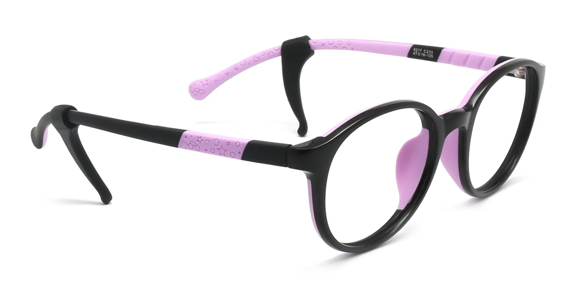 pink & black Kids Glasses For Girls -2