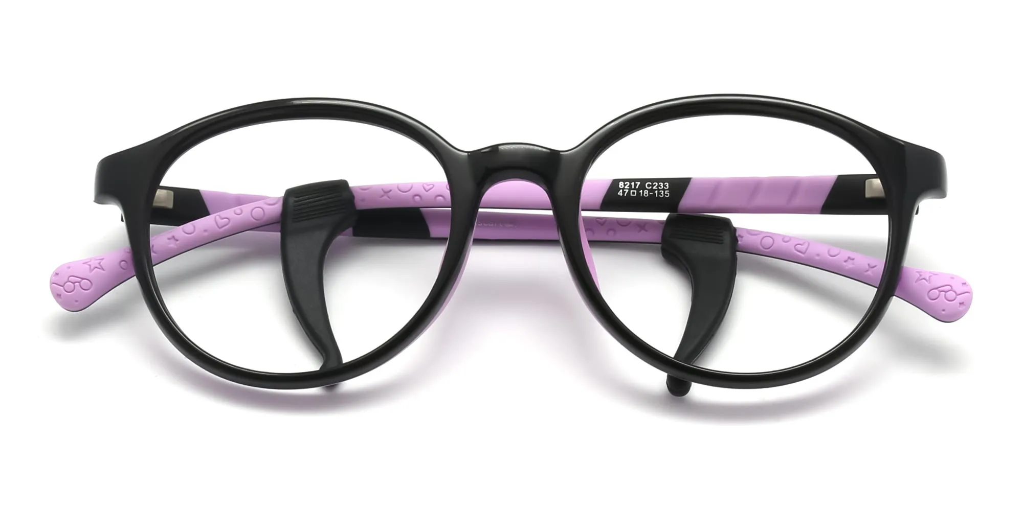 pink & black Kids Glasses For Girls -2