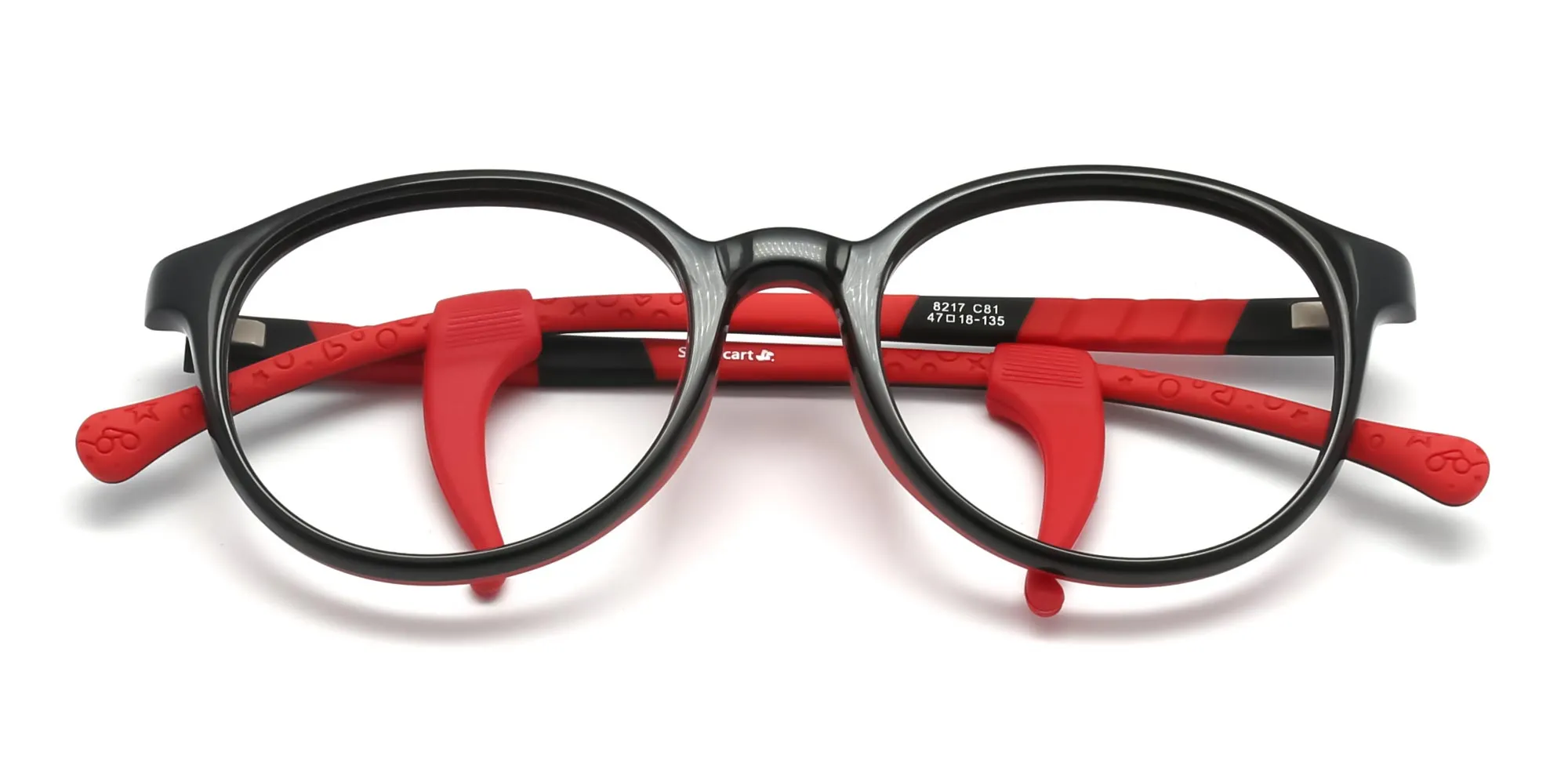 red kids glasses-2