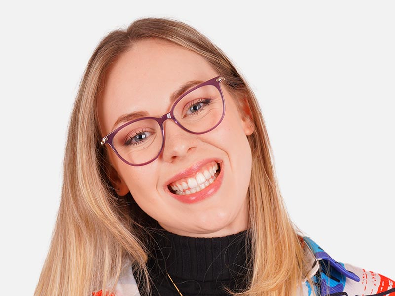Purple Cat Eye Glasses Frames-1
