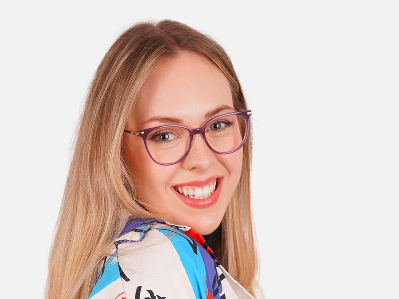 Purple Cat Eye Glasses Frames-1