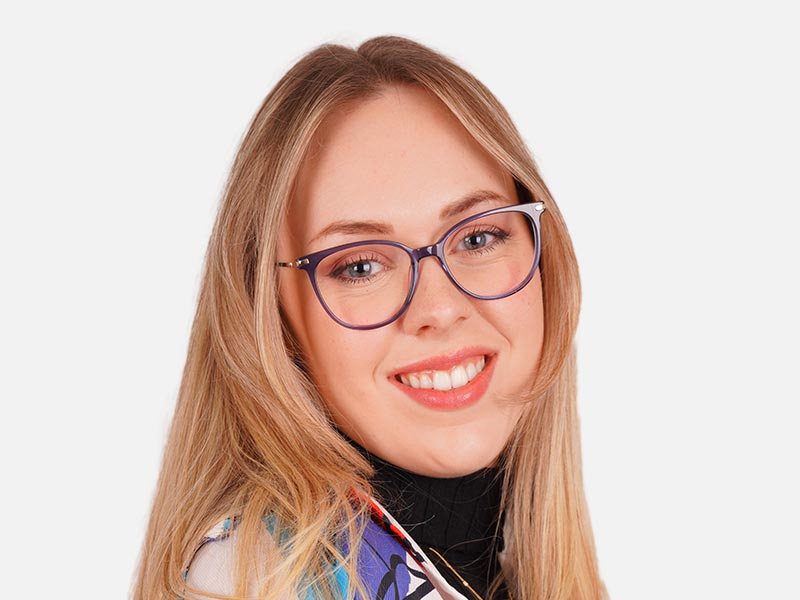 Round Cat Eye Eyeglasses-1