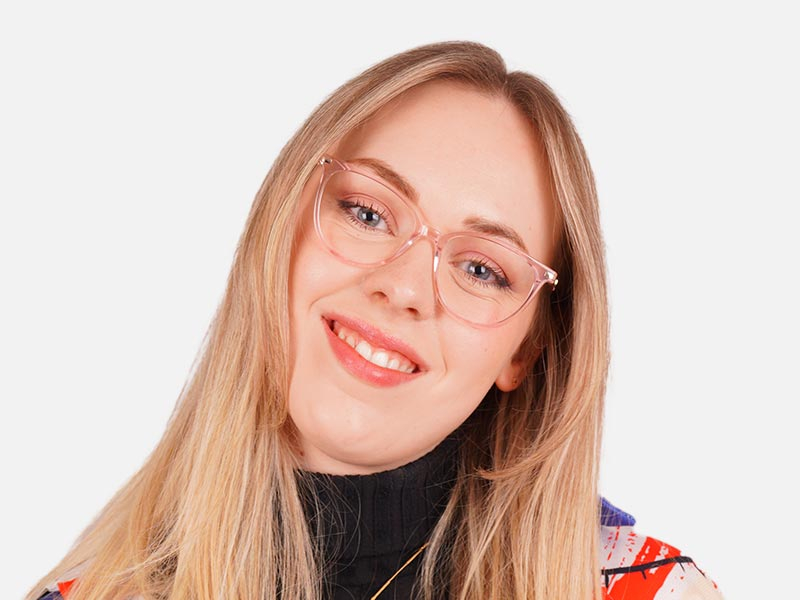 Pink Cat Eye Reading Glasses-1