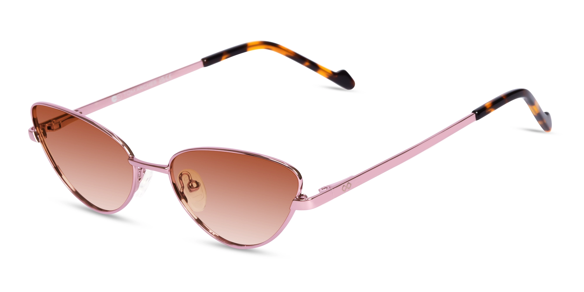Pink Pearl and Tortoise Cat-Eye Sunglasses 1