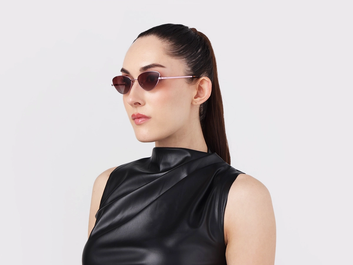 Pink Pearl and Tortoise Cat-Eye Sunglasses 1
