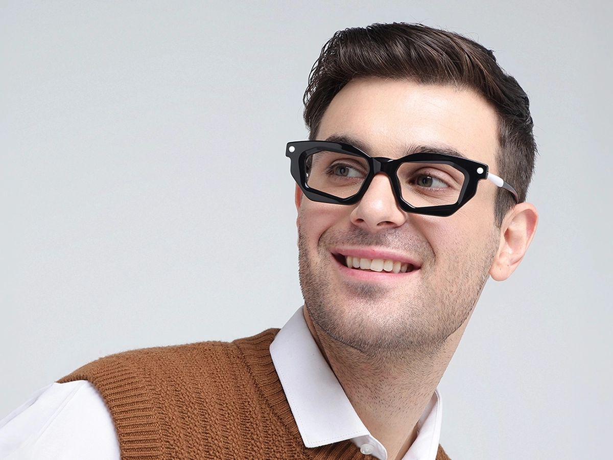 Rectangular Cat Eye Glasses Frame 1