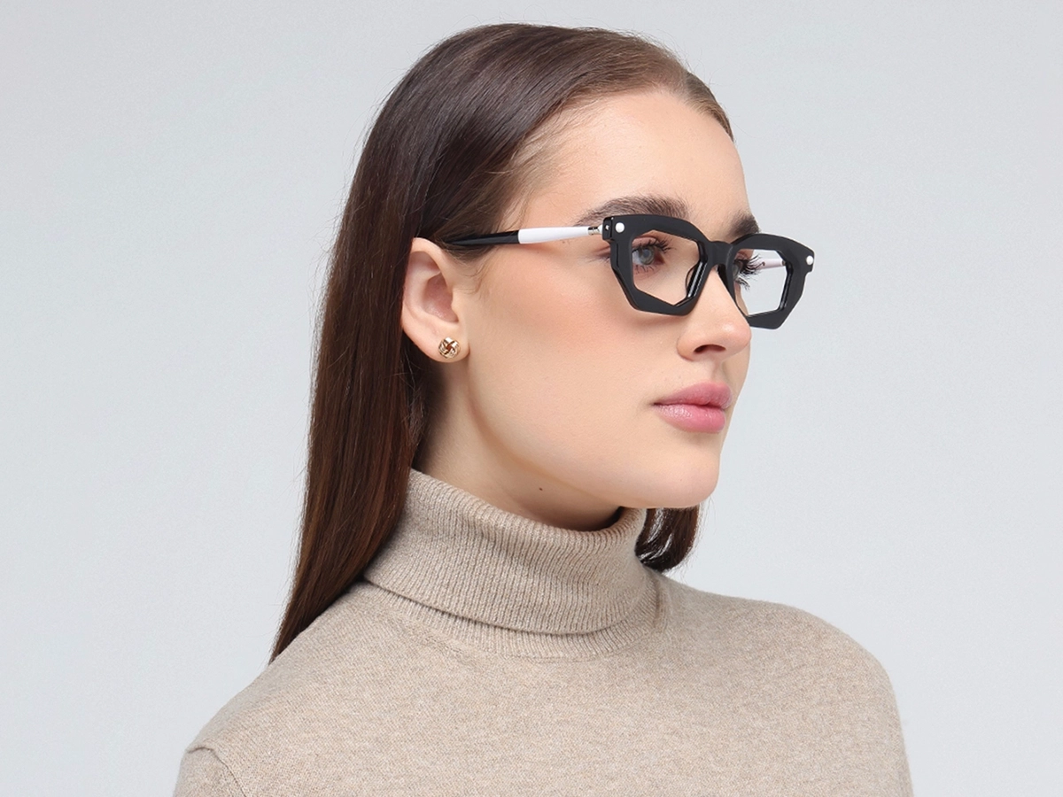 Rectangular Cat Eye Glasses Frame 1