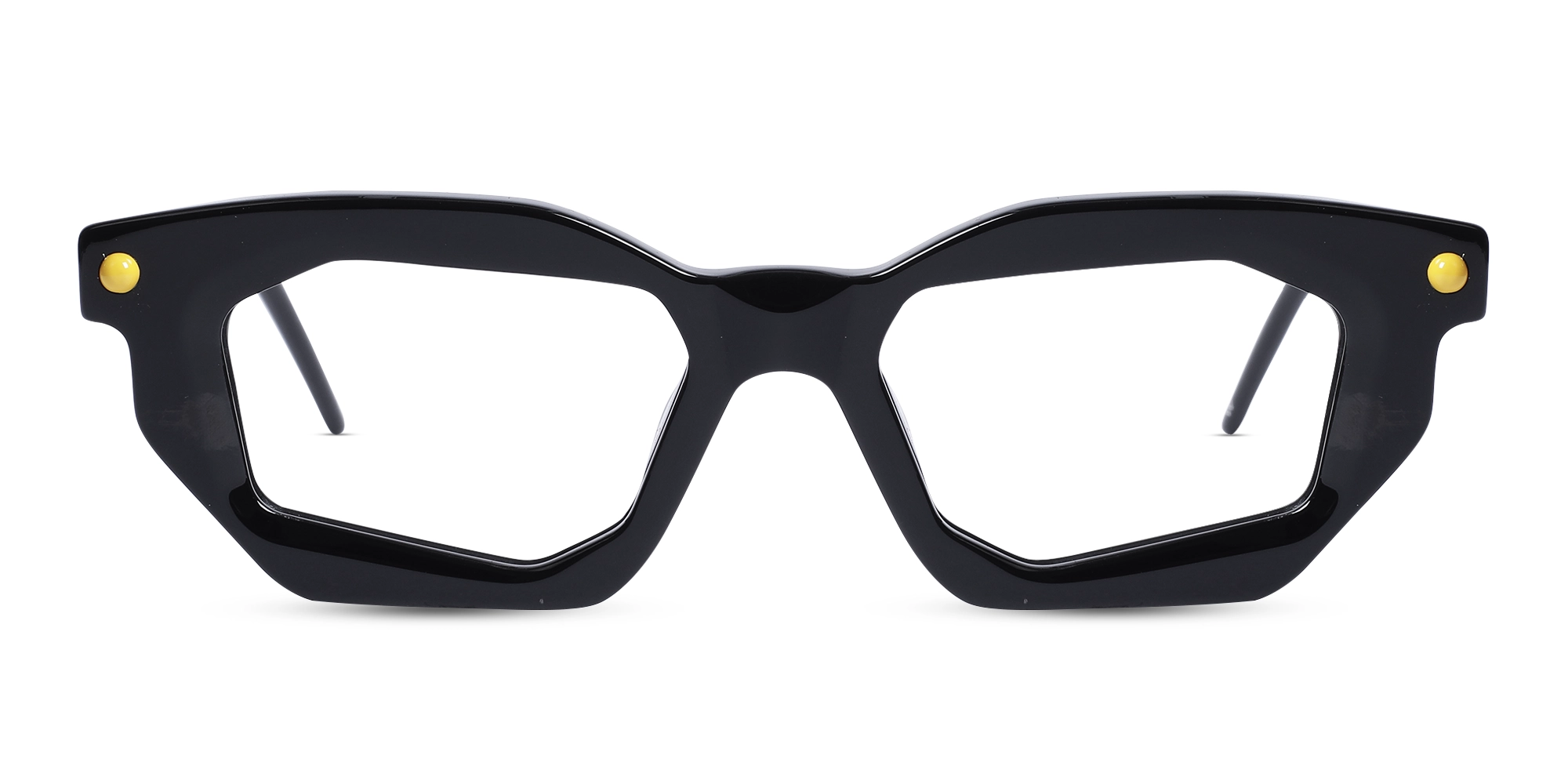 Black Rectangle Cat Eye Glasses 1