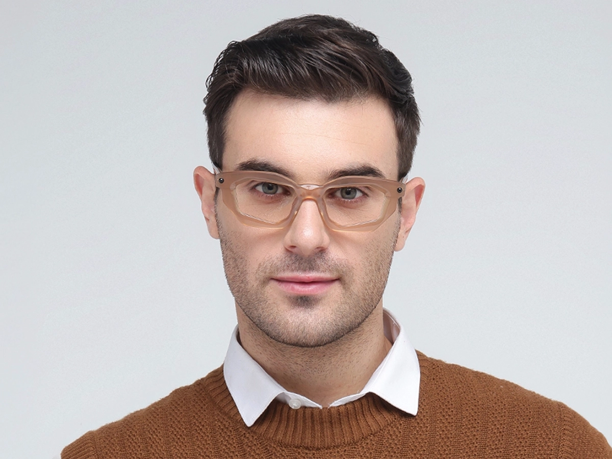 Crystal Rectangle Cat Eye Frame Eyeglasses 1