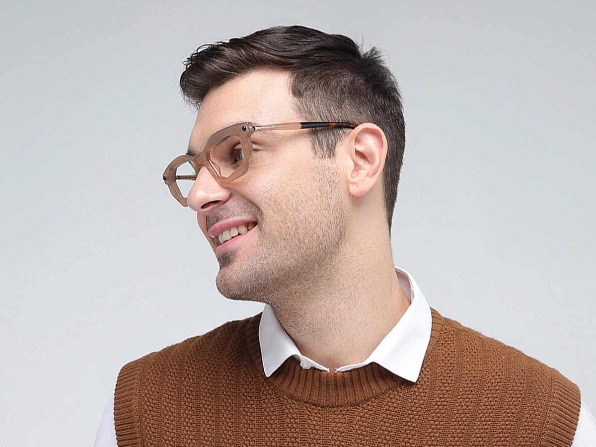 Crystal Rectangle Cat Eye Frame Eyeglasses 1