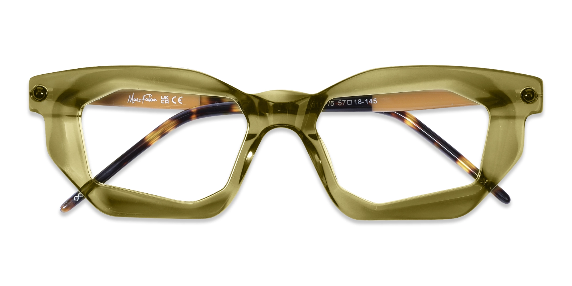 Crystal Olive Green Spectacle Frames 1