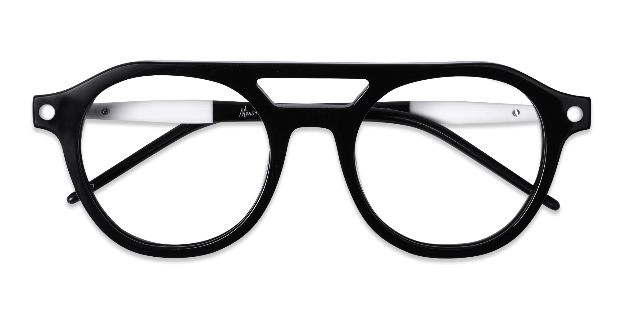 Round Double Bridge Glasses 1