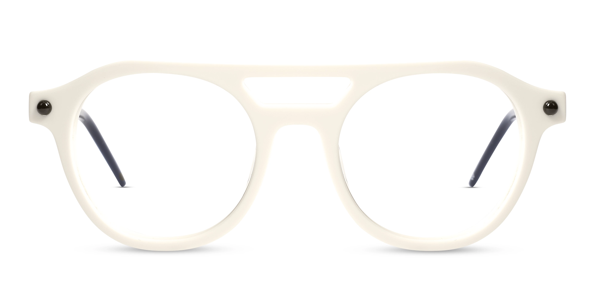 White Circle Glasses 1