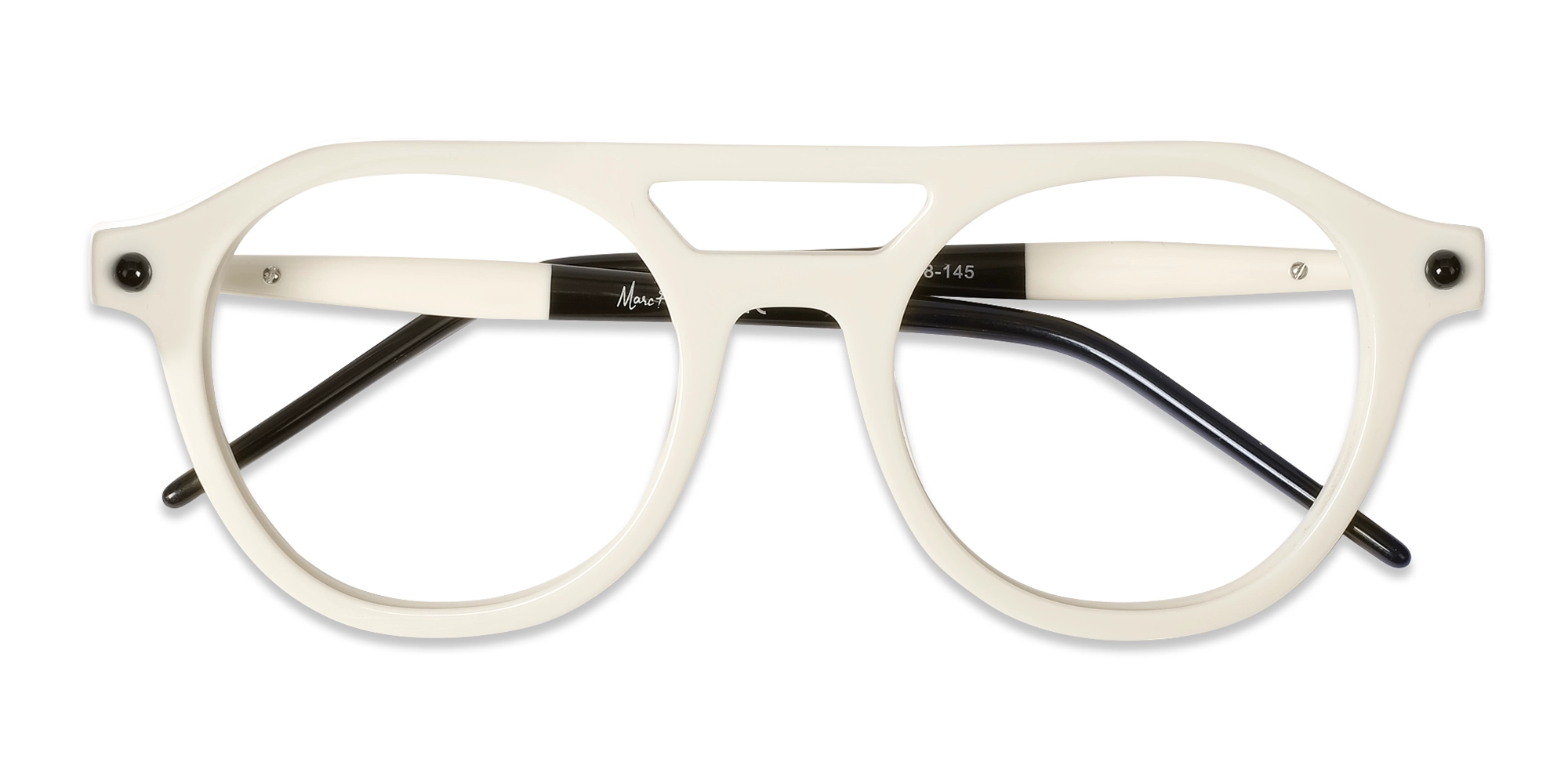 White Circle Glasses 1