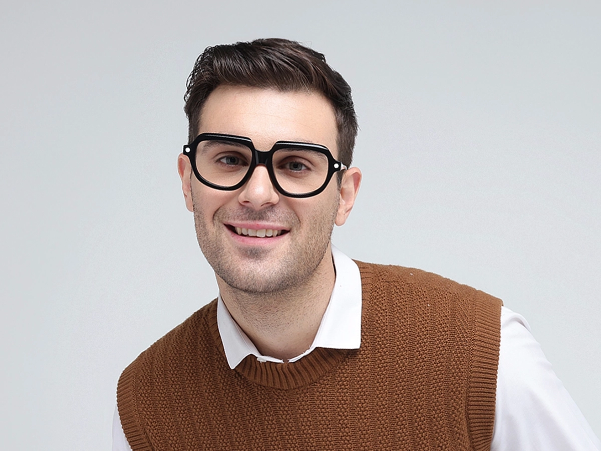 Black Oversized Glasses 1