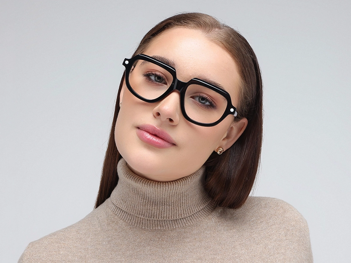 Black Oversized Glasses 1