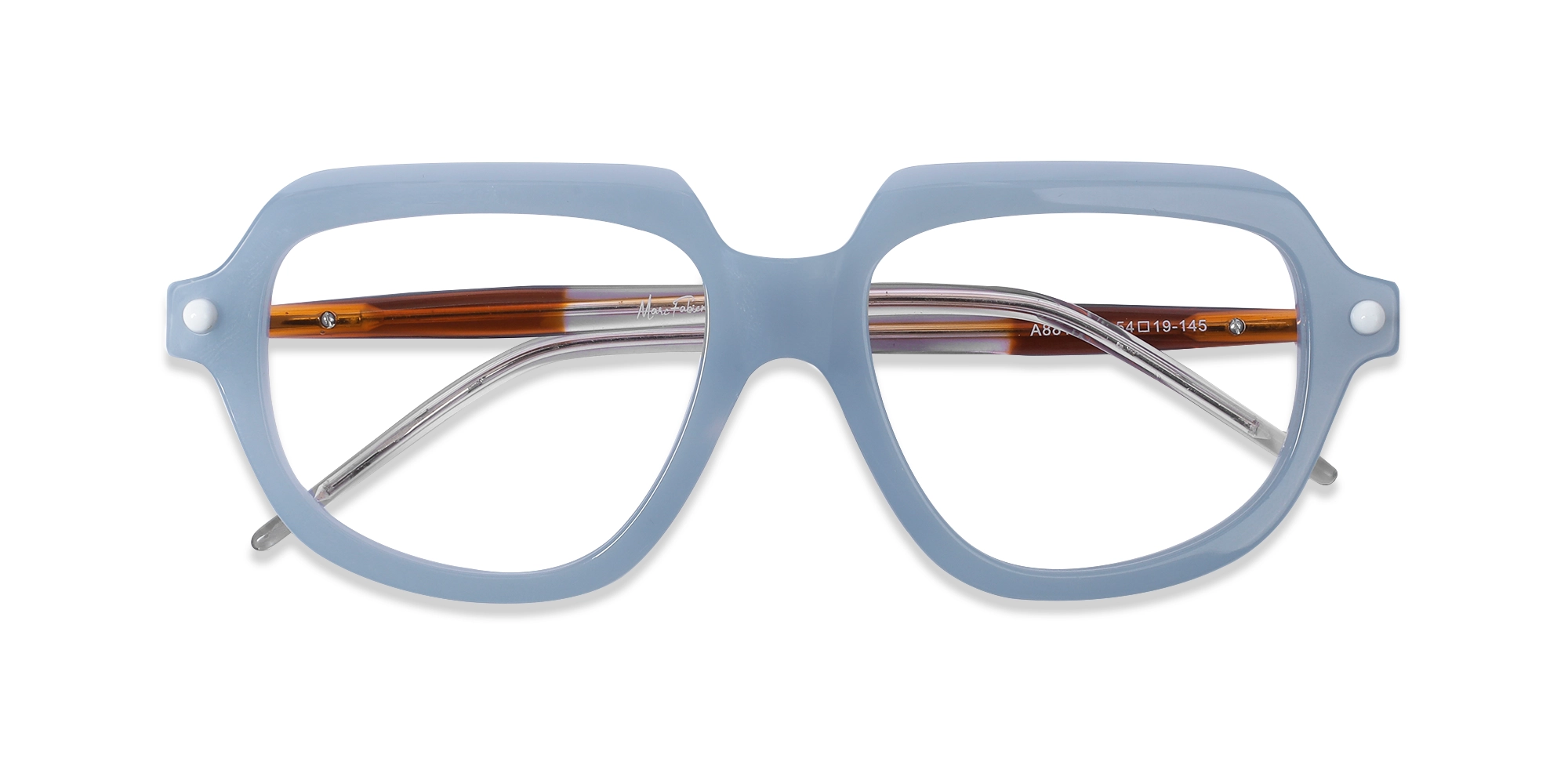 Blue Oversized Glasses 1
