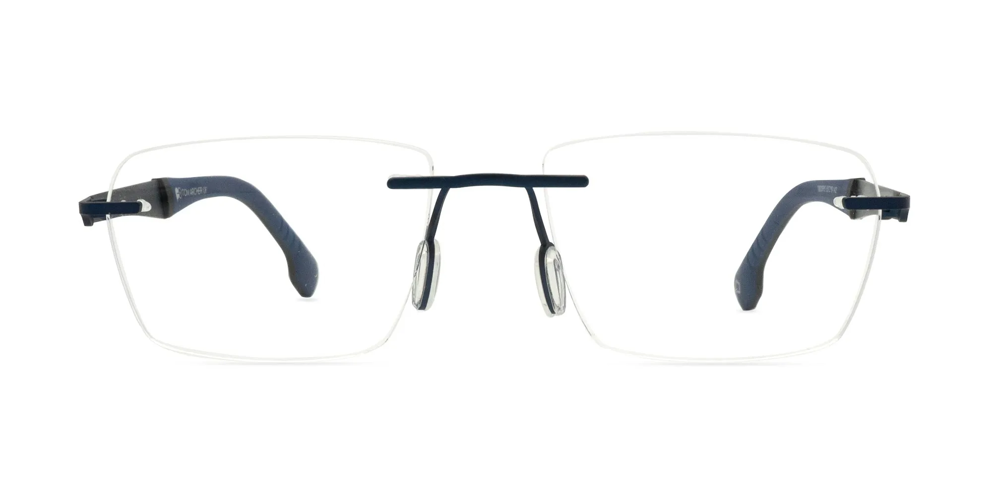 Metallic Cobalt Blue Frameless Glasses-3