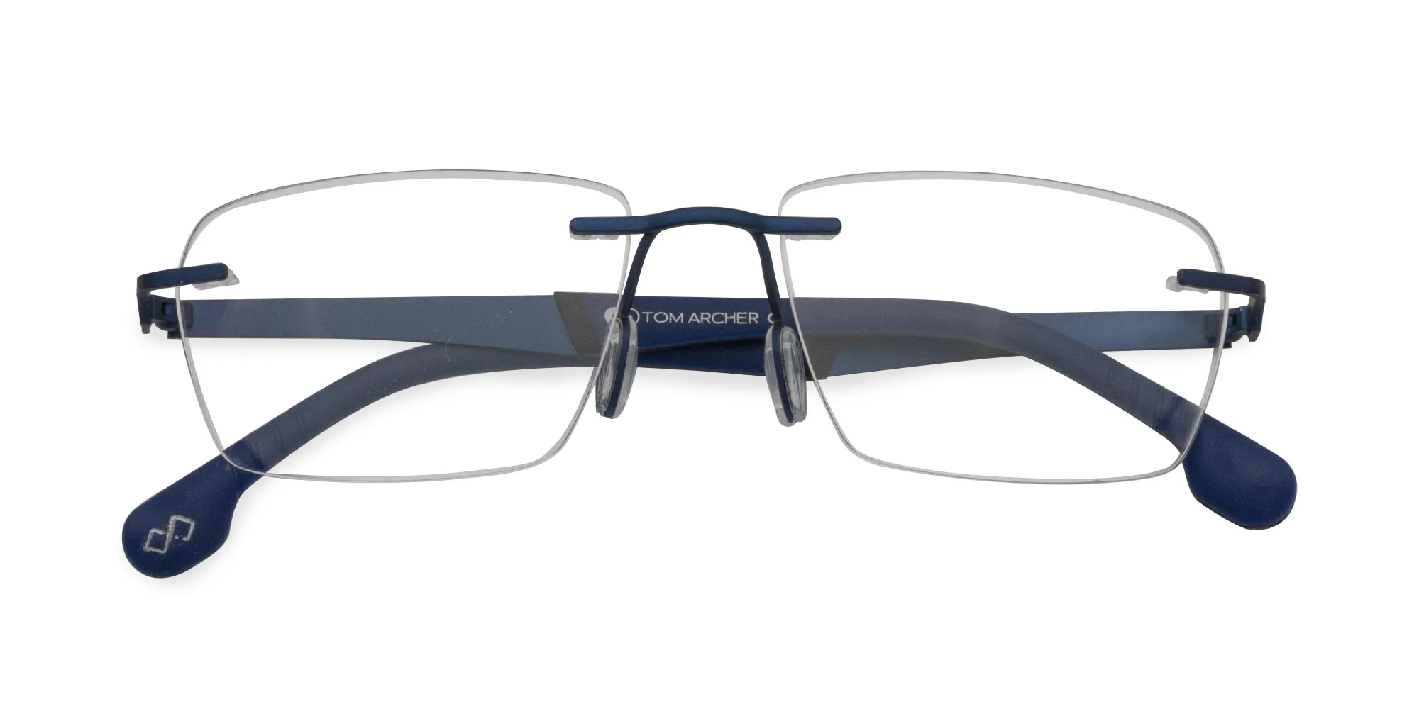 Metallic Cobalt Blue Frameless Glasses-3