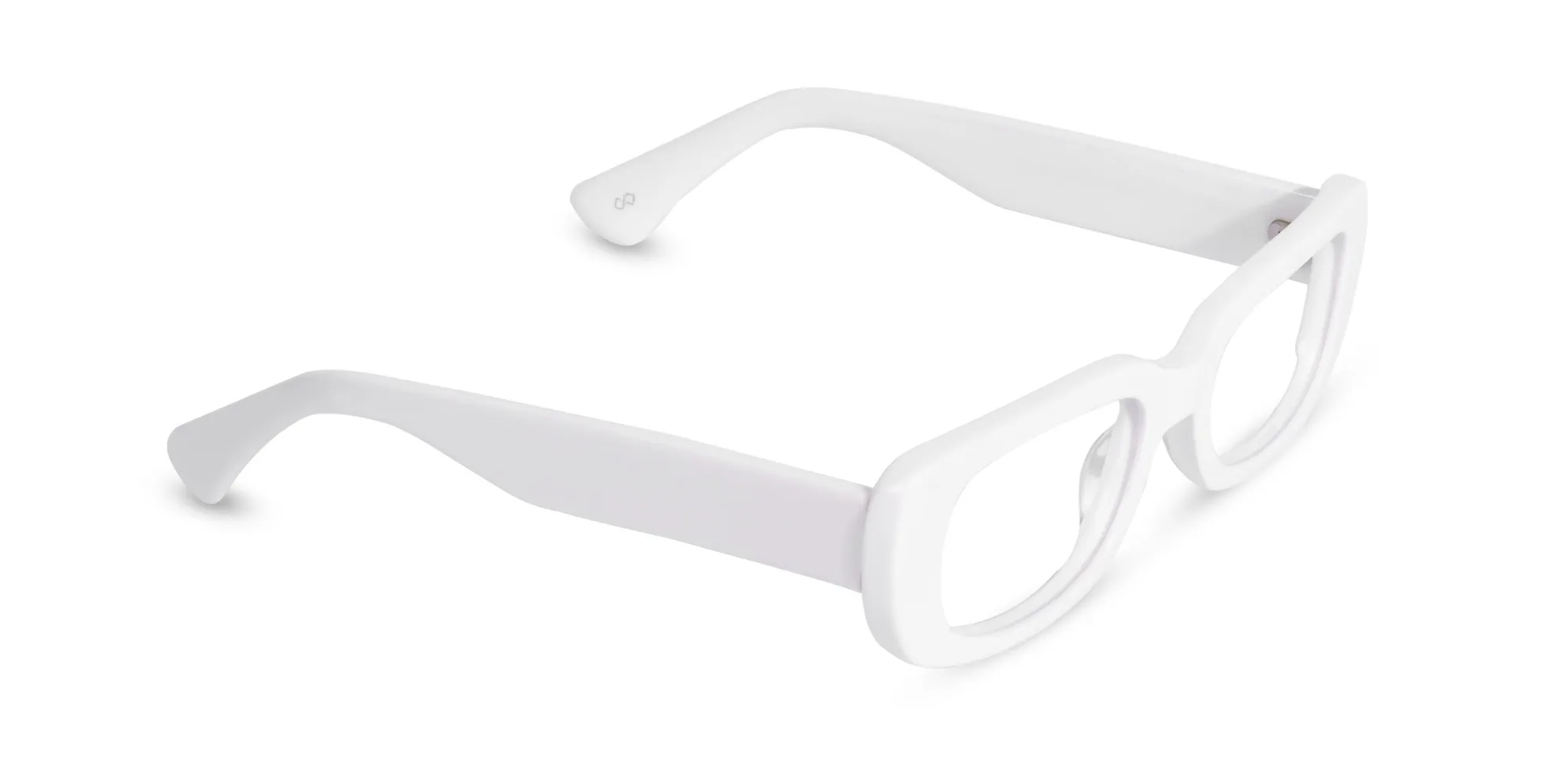 White Frame Glasses-1