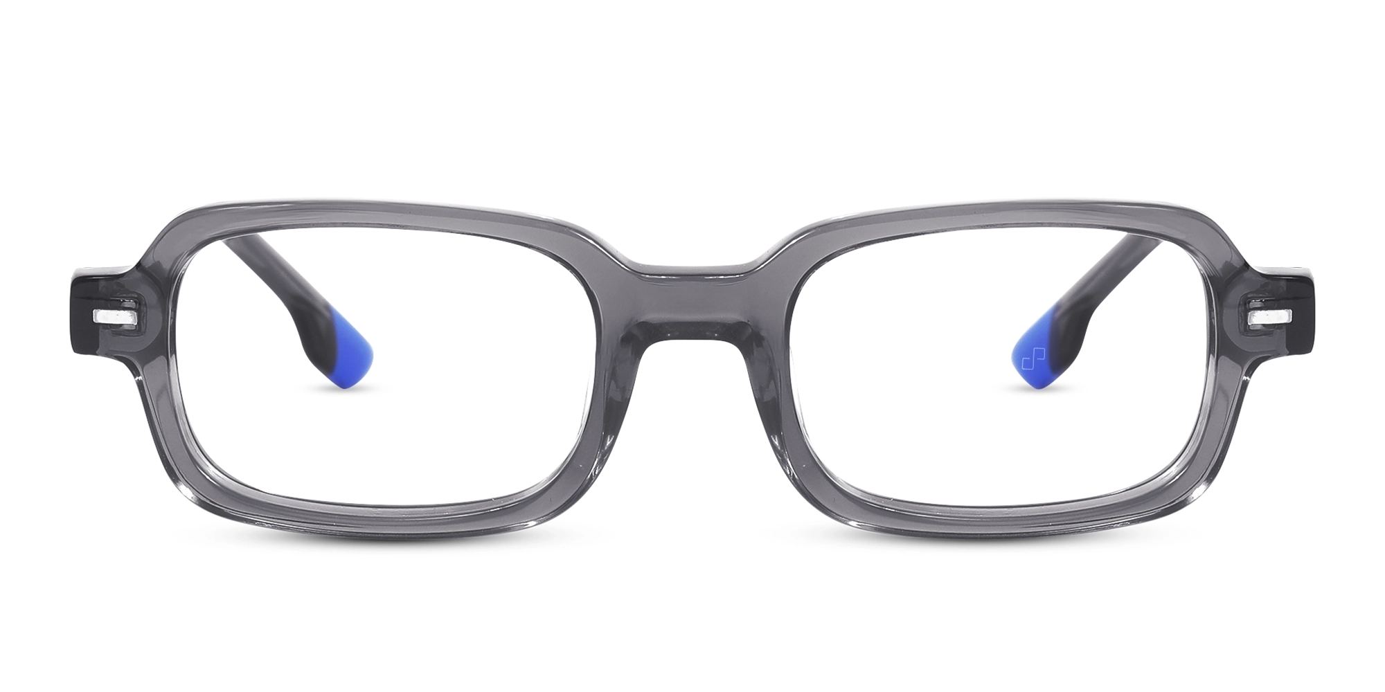 Crystal Grey Rectangle Glasses 1