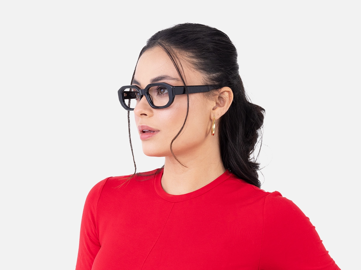 Black Rectangle Glasses-1