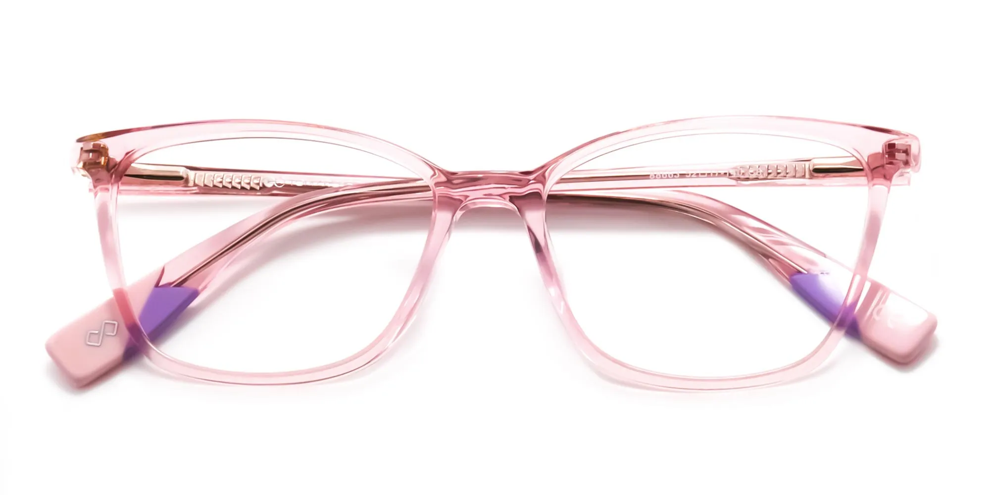 Crystal Pink Butterfly Glasses - 2