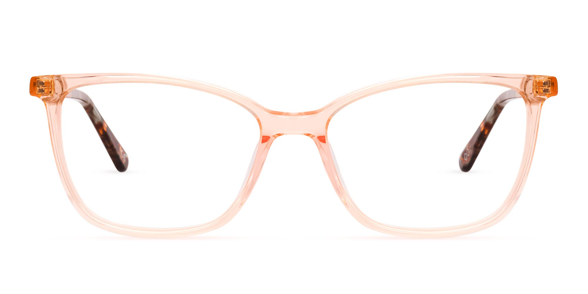 clear orange eyeglasses-1