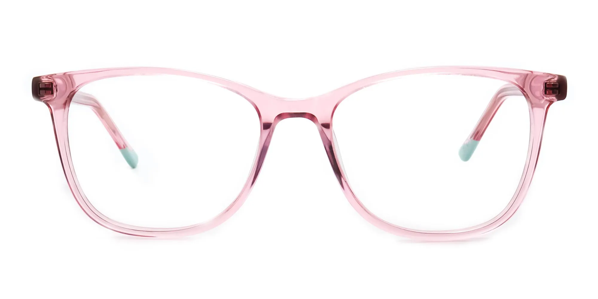 pink square frame glasses - 2