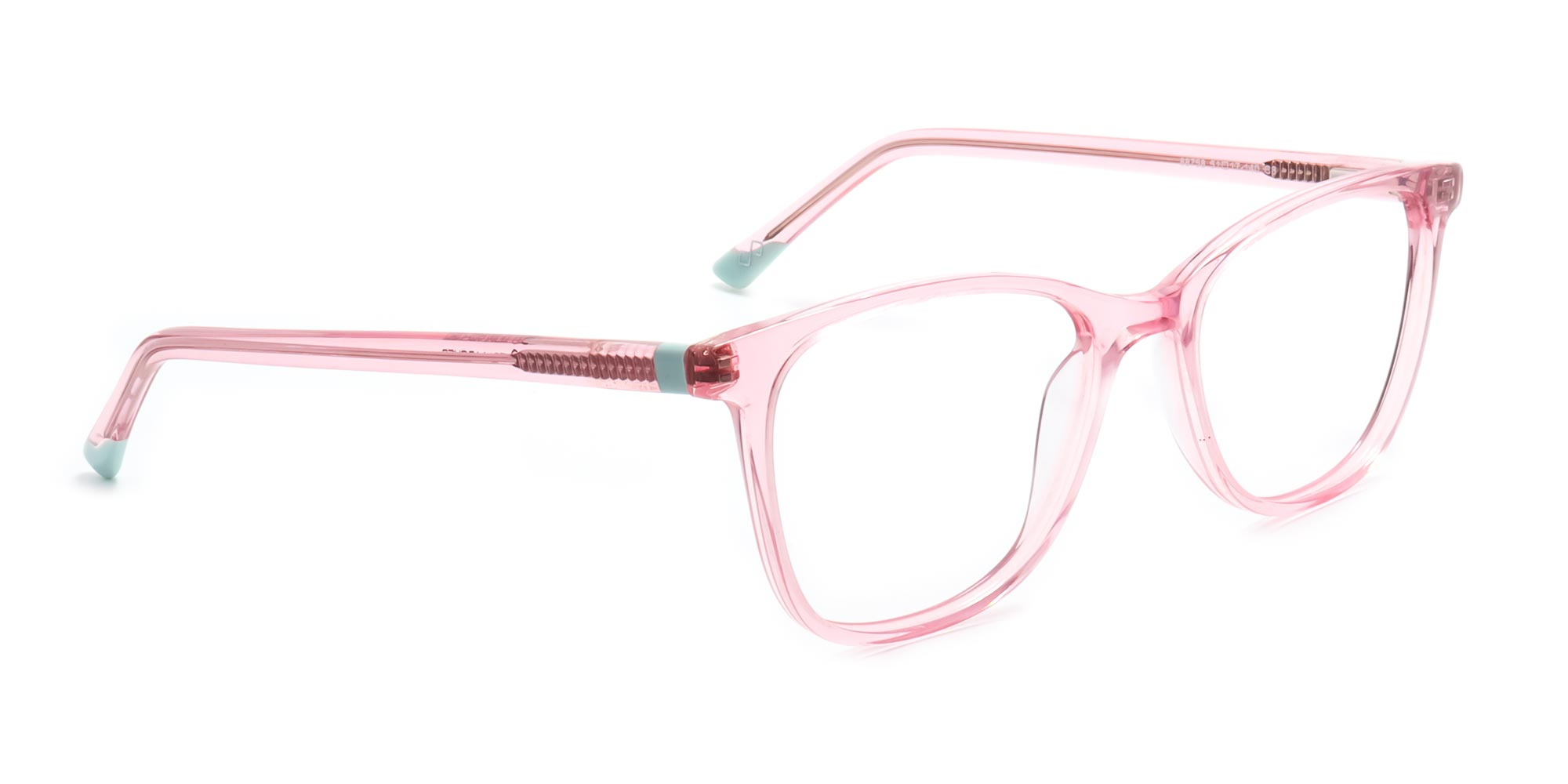 pink square frame glasses - 1